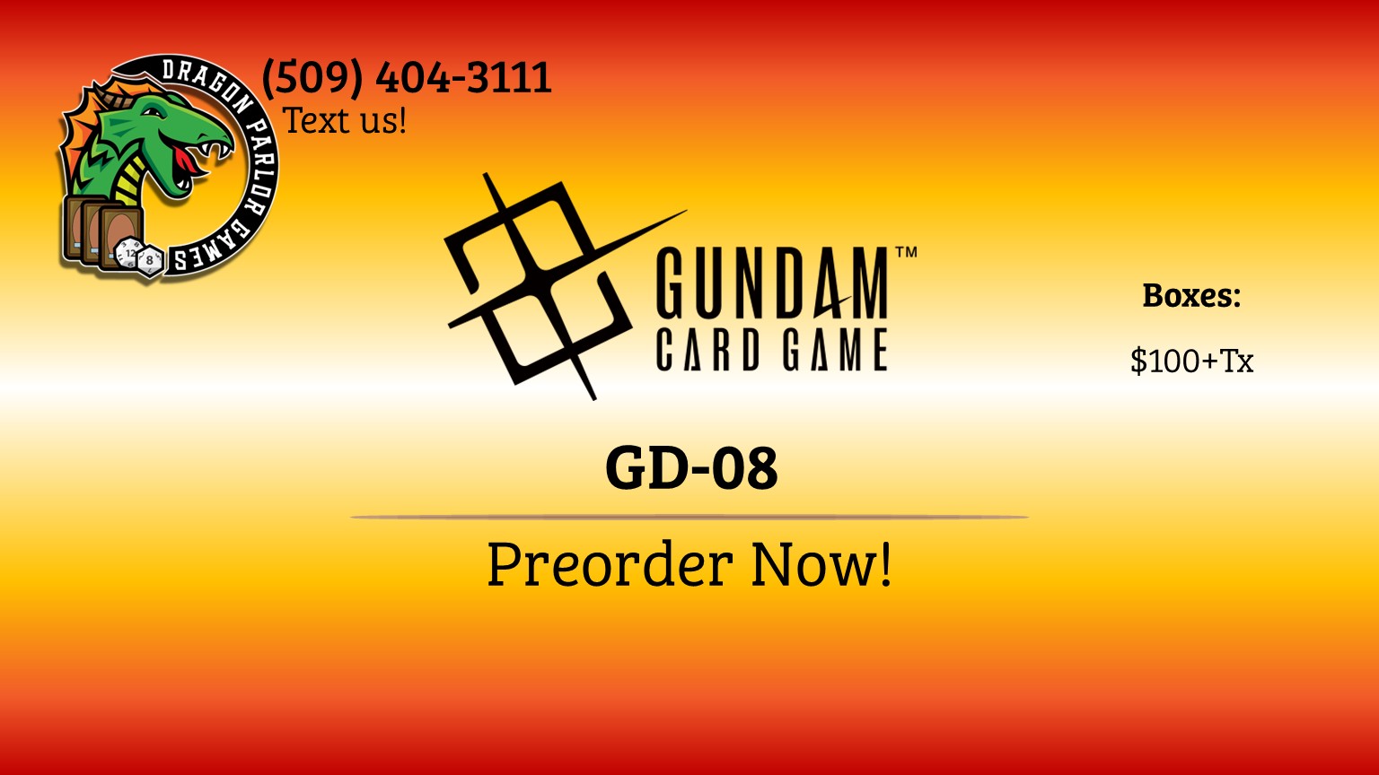 Preorder GD-08 Today!